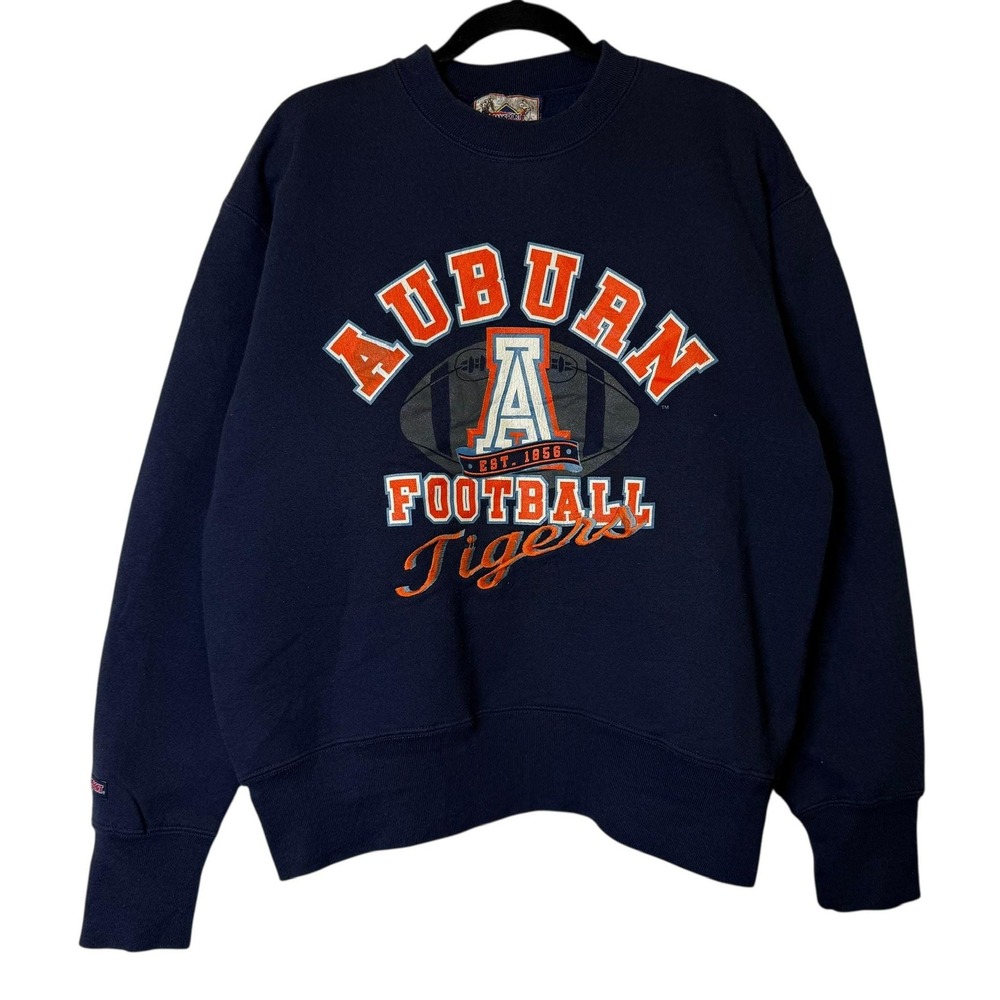 Vintage 90s Auburn University Tigers Crewneck Sweatshirt USA Made - Size L b1920